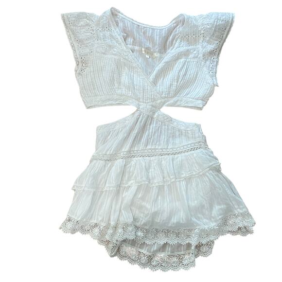 LoveShackFancy Audrina Dress True White - Picture 8 of 12